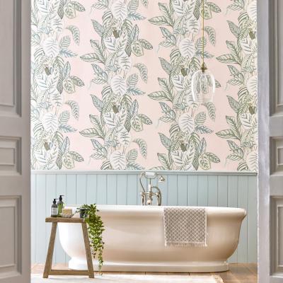 The Rug Seller Calathea Wallpaper 216632 by Sanderson in Orchid Eucalyptus&nbsp;Roll