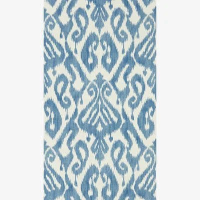 The Rug Seller Kasuri Ikat Wallpaper 216781 by Sanderson in Indigo Blue&nbsp;Roll