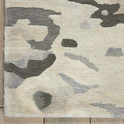 The Rug Seller Prismatic Marble Abstract Rugs PRS05 by Nourison in Silver Cloud Grey&nbsp;457x366cm