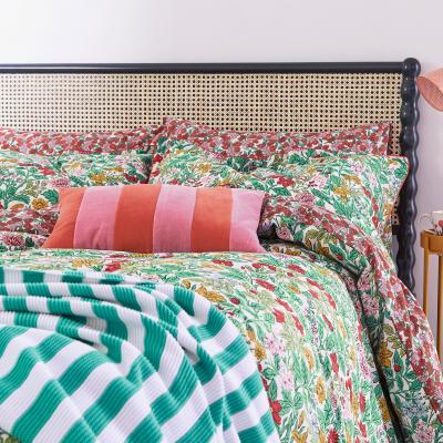 The Rug Seller Rainbow Floral Cotton Bedding Duvet Cover and Pillowcase by Joules in Multi&nbsp;140x200cm