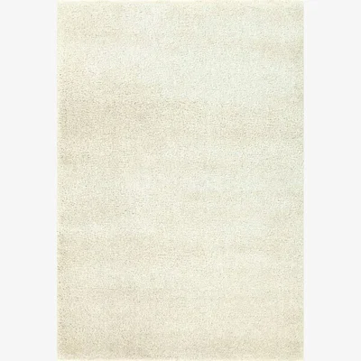The Rug Seller Atlas Plain Shaggy Rugs 0301 100 in Ivory