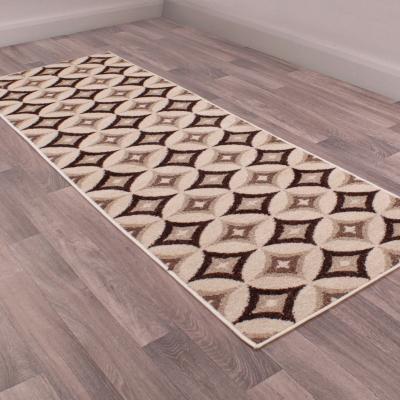 The Rug Seller Spirit Star Modern Geometric Runner Rugs in Natural