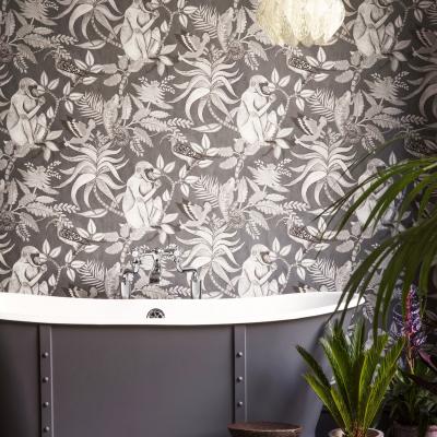 The Rug Seller Savuti Wallpaper 1002 by Cole & Son in Soot GreyRoll
