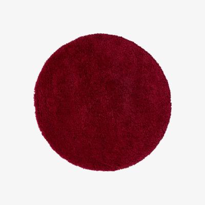 The Rug Seller Brilliance Sparks Circle Shaggy Rugs in Red