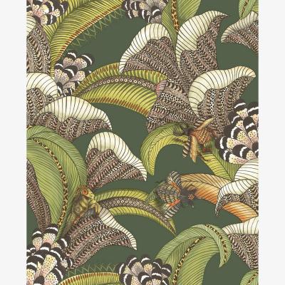 The Rug Seller Hoopoe Leaves Wallpaper 119 1003 by Cole & Son in Spring Green Multi&nbsp;Roll