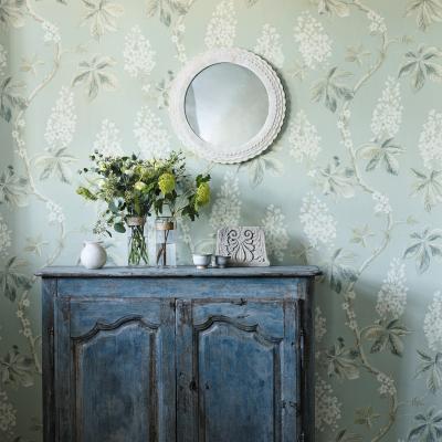 The Rug Seller Chestnut Tree Wallpaper 215708 by Sanderson in Grey BlueRoll