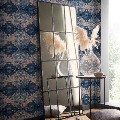 The Rug Seller Aqueous Wallpaper W0147 01 by Clarke and Clarke in Midnight Spice&nbsp;Roll