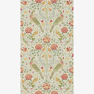The Rug Seller Seasons By May Wallpaper 216687 by Morris & Co in Linen White&nbsp;Roll