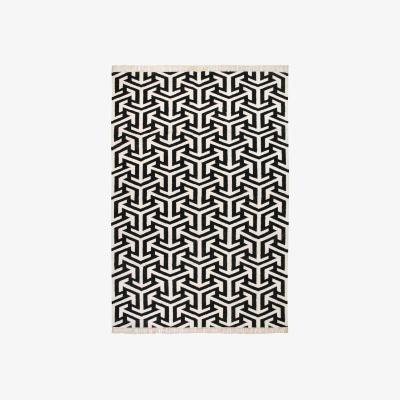 The Rug Seller Crossroads rugs by Ana & Noush in Black and White