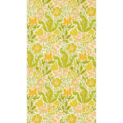 The Rug Seller Compton Wallpaper 217099 by Morris & Co in Summer Yellow&nbsp;Roll