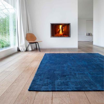 The Rug Seller Louis De Poortere Abstract Structures Baobab Rugs 9250 in Suarez Blue&nbsp;280x390cm