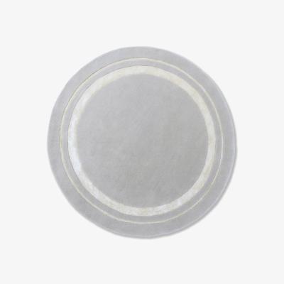 The Rug Seller Redbrook 081804 Circle Rug by Laura Ashley in Silver Grey&nbsp;150x150cm