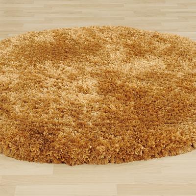 The Rug Seller Revival Circlular Shaggy Rugs in Champagne