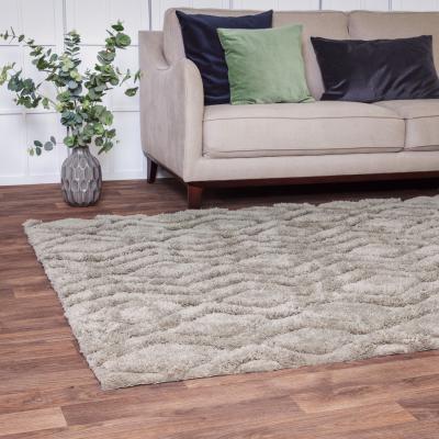 The Rug Seller Harrison Soft Boho Shaggy Rugs in Greige