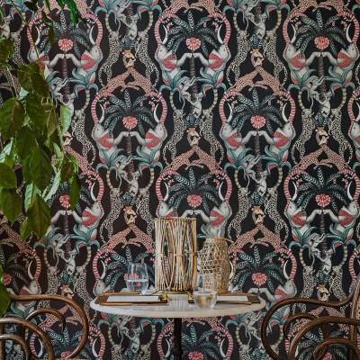 The Rug Seller Safari Totem Wallpaper 119 2008 by Cole & Son in Print Room Blue&nbsp;Roll