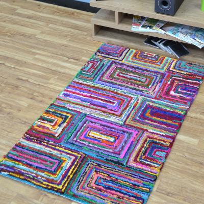 The Rug Seller Cotton Chindi Galaxy Multicoloured Rugs 03&nbsp;90x150cm