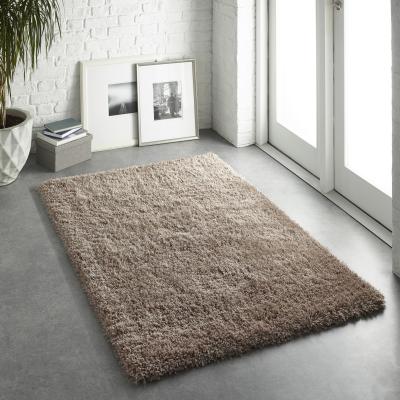The Rug Seller Chicago Shaggy Modern Plain Rugs in Latte&nbsp;200x290cm
