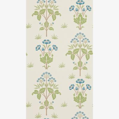 The Rug Seller Meadow Sweet Wallpaper 210348 by Morris & Co in Cornflower Leaf&nbsp;Roll