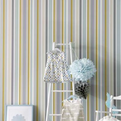 The Rug Seller Jelly Tot Stripe Wallpaper 111262 by Scion in Slate Biscuit Maize&nbsp;Roll