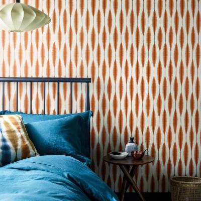 The Rug Seller Kasuri Ikat Wallpaper 111935 by Scion in Chill Red&nbsp;Roll