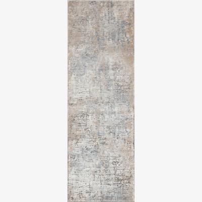 The Rug Seller Luzon Abstract Runner Rugs By Concept Loom LUZ801 in Blue Taupe&nbsp;80x240cm