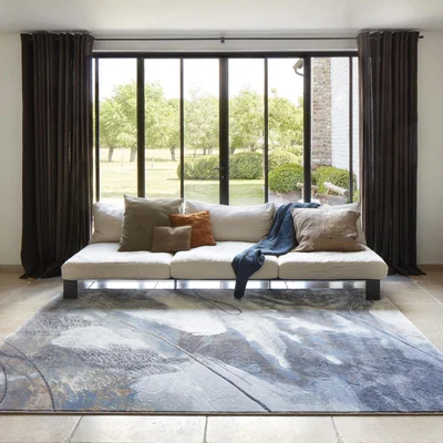 The Rug Seller Galleria Abstract 63529 2626 Rugs in Slate Grey Multi&nbsp;240x330cm