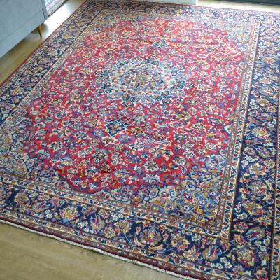 The Rug Seller Maschhad 18088 Traditional Hand Knotted Wool Rug in Red&nbsp;390x300cm