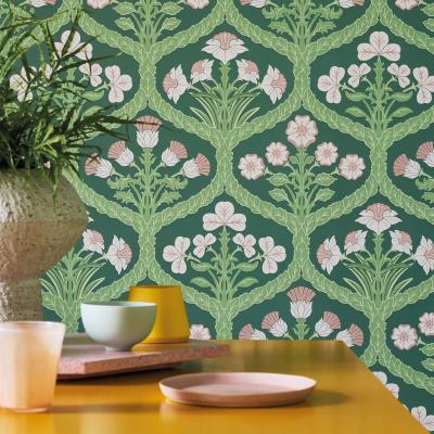The Rug Seller Floral Kingdom Wallpaper 116 3009 by Cole & Son in Ballet Slipper and Leaf GreenRoll