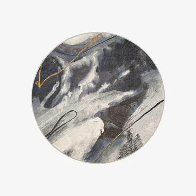 The Rug Seller Galleria Abstract Circle Round Rugs in 63529 2626 Multi