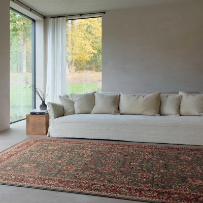 The Rug Seller Royal Kashqai Traditional Bordered Wool Rugs in 4362 400 Green