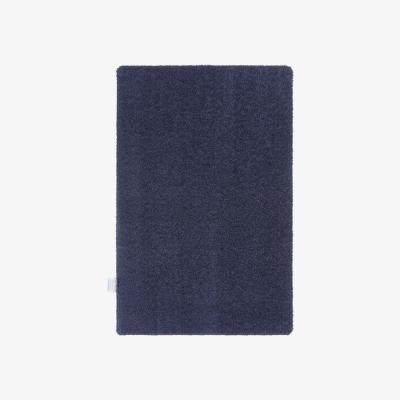 The Rug Seller Sense Plain Washable Rug in French Navy Blue&nbsp;80x120cm