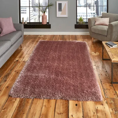 The Rug Seller Montana Shaggy Rugs in Rose&nbsp;120x170cm