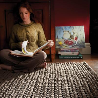 The Rug Seller Urbane Felted Wool Rugs in Sepia&nbsp;80x150cm