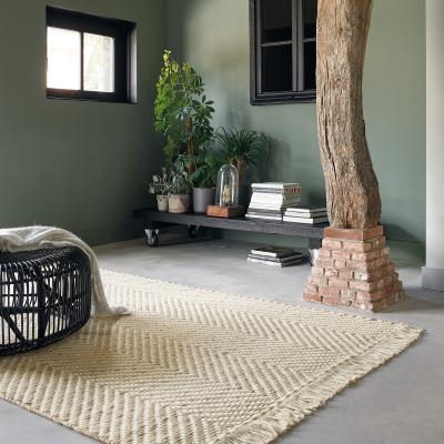 The Rug Seller Atelier Twill Wool Rugs 49201 Cream by Brink and Campman&nbsp;200x280cm