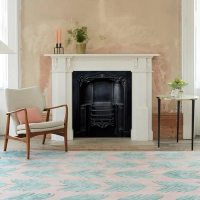 The Rug Seller Cross My Palms Rugs By Designer Matthew Williamson in Pink