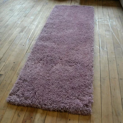 The Rug Seller Chicago Shaggy Hallway Runner Rugs in Lavender&nbsp;67x200cm