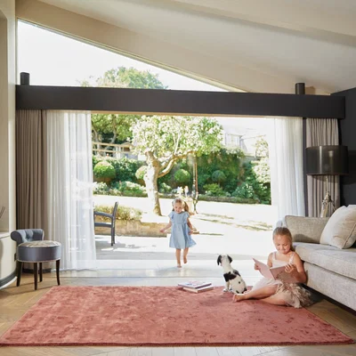 The Rug Seller Karma rugs in Tuscan Rose