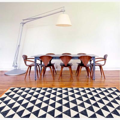 The Rug Seller Blue Shards rugs by Ana & Noush in Blue Orange and White
