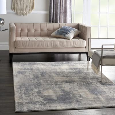 The Rug Seller Rustic Textures Rugs RUS02 in BLUIV