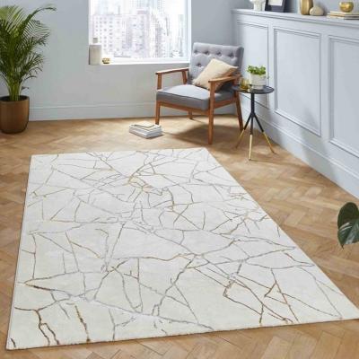 The Rug Seller Creation G2848 Abstract Rugs in Ivory Gold&nbsp;160x230cm
