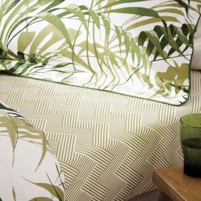 The Rug Seller Palm House Fitted Sheet by Sanderson in Botanical Green&nbsp;135x190cm