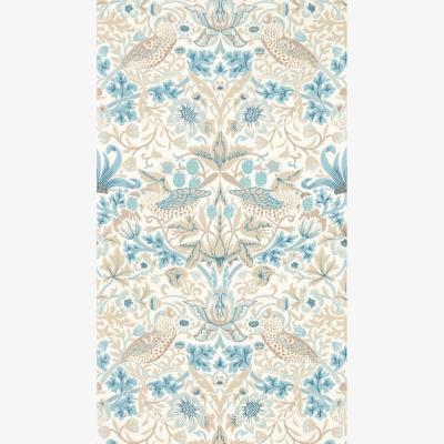 The Rug Seller Simply Strawberry Thief Wallpaper 217060 by Morris & Co in Slate Vellum&nbsp;Roll