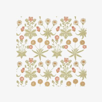 The Rug Seller Daisy Wallpaper 212560 by Morris & Co in Coral Manilla&nbsp;Roll