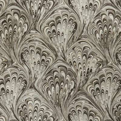 The Rug Seller Pavone Wallpaper W0095 02 by Clarke and Clarke in Charcoal Gold&nbsp;Roll