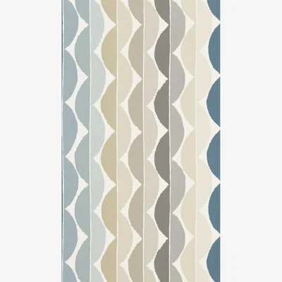 The Rug Seller Yoki Retro Wallpaper 110831 by Scion in Slate Denim Blue&nbsp;Roll