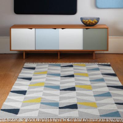 The Rug Seller Hackney Geo Rugs in Mustard