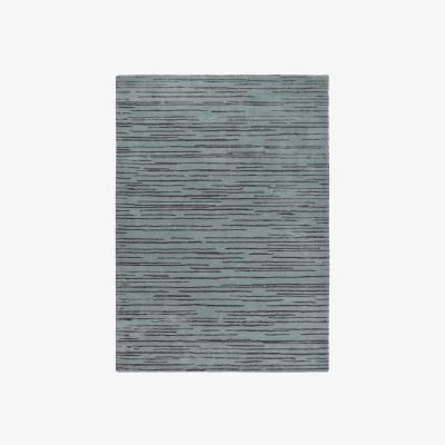 The Rug Seller Slub Rugs 039405 in Charcoal by Florence Broadhurst