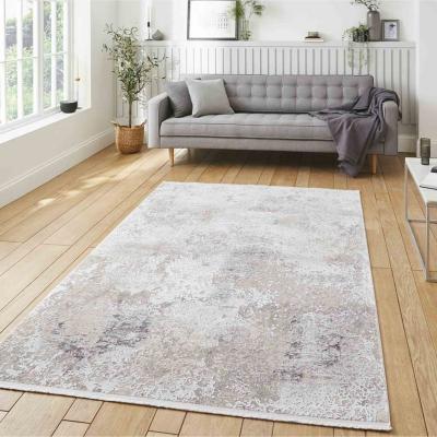 The Rug Seller Bellagio 9196 Modern Abstract Distressed Rugs in Beige200x290cm