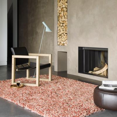 The Rug Seller Young 061802 Wool Shaggy Rugs in Red by Brink and Campman