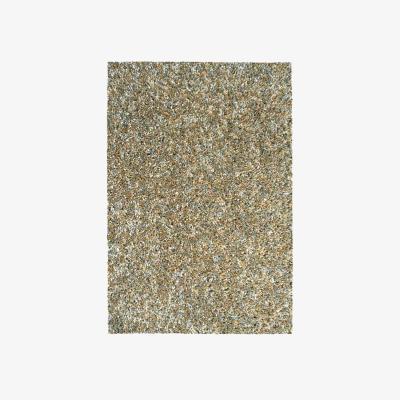 The Rug Seller Coral Modern Speckled Shaggy Rugs 24001 2191 in Gold160x230cm